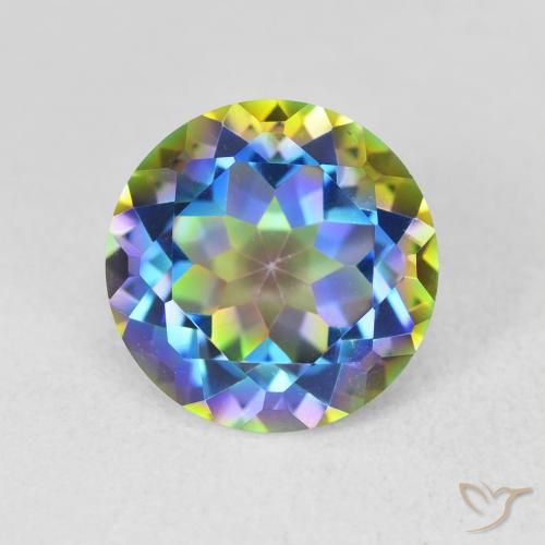3.59ct Naturel Multicolore Quartz mystique, Tour, VVS