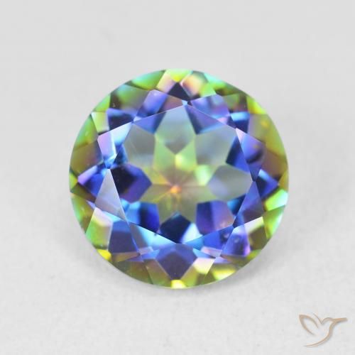 3.51ct Naturel Multicolore Quartz mystique, Tour, VVS