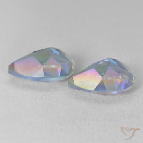 Shop natural 3.51ct Multicolore Quartz mystique gems, En forme de poire, from Brésil at GemSelect. In stock, global shipping!