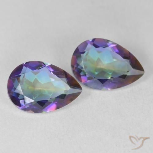 Shop natural 3.40ct Multicolore Quartz mystique gems, En forme de poire, from Brésil at GemSelect. In stock, global shipping!
