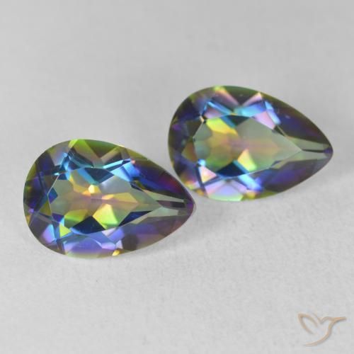 Shop natural 3.65ct Multicolore Quartz mystique gems, En forme de poire, from Brésil at GemSelect. In stock, global shipping!