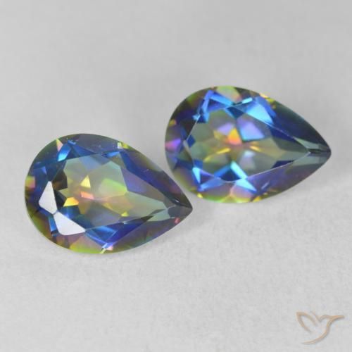 Shop natural 3.58ct Multicolore Quartz mystique gems, En forme de poire, from Brésil at GemSelect. In stock, global shipping!