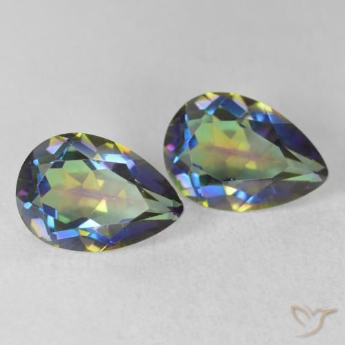 Shop natural 3.87ct Multicolore Quartz mystique gems, En forme de poire, from Brésil at GemSelect. In stock, global shipping!