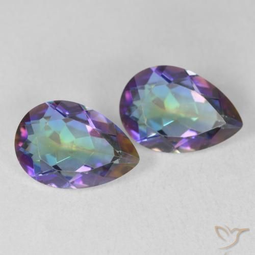 Shop natural 3.40ct Multicolore Quartz mystique gems, En forme de poire, from Brésil at GemSelect. In stock, global shipping!