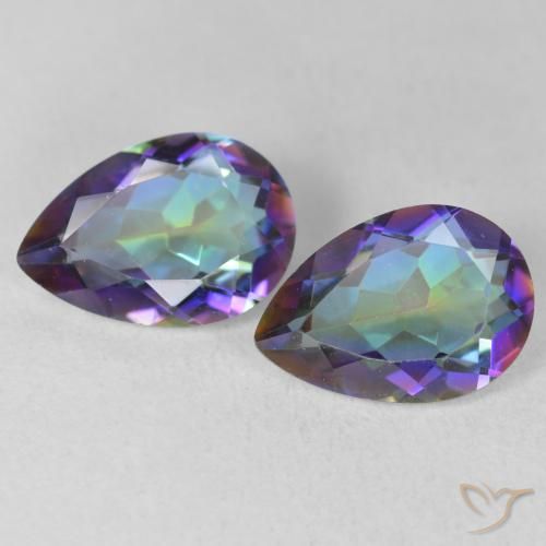Shop natural 3.32ct Multicolore Quartz mystique gems, En forme de poire, from Brésil at GemSelect. In stock, global shipping!