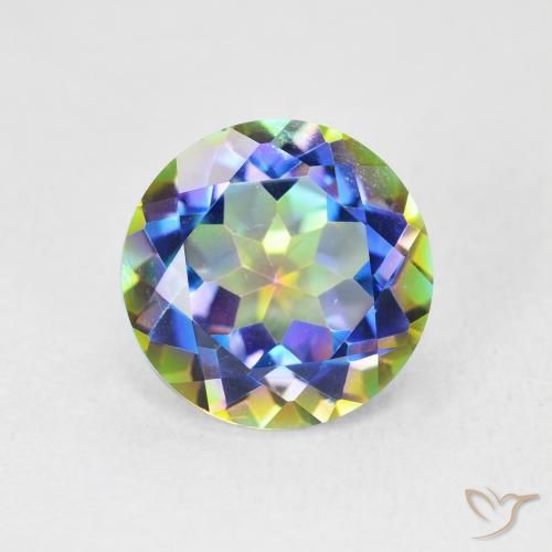 3.58ct Naturel Multicolore Quartz mystique, Tour, VVS-VS