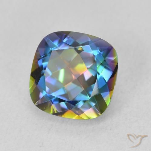 Quartz mystique Multicolore naturelle Coussin, 2.05 ct, VVS