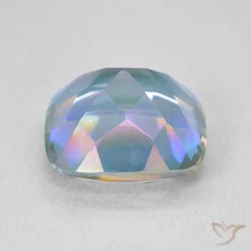 Quartz mystique Multicolore naturelle Coussin, 6.71 ct, VVS