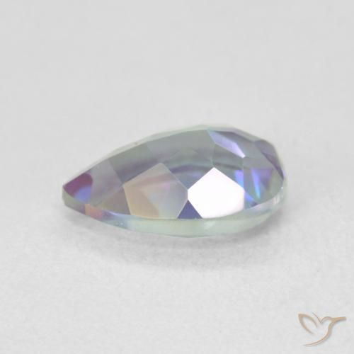 Quartz mystique Multicolore naturelle En forme de poire, 1.78 ct, VS