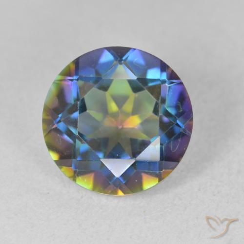 3.33ct Naturel Multicolore Quartz mystique, Tour, VVS-VS