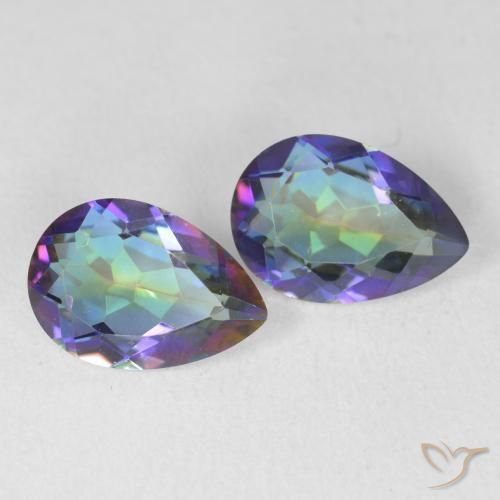 Shop natural 3.40ct Multicolore Quartz mystique gems, En forme de poire, from Brésil at GemSelect. In stock, global shipping!