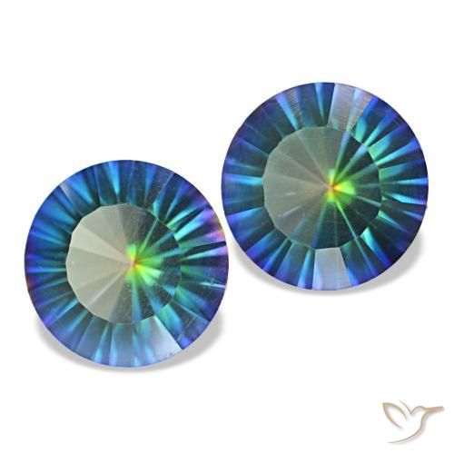 Achetez naturel 3,27ct multicolore quartz mystique gems, coupe roude, en provenance brésil chez gemselect. en stock, livraison internationale!