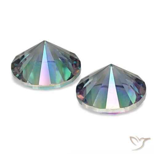 Achetez naturel 3,27ct multicolore quartz mystique gems, coupe roude, en provenance brésil chez gemselect. en stock, livraison internationale!