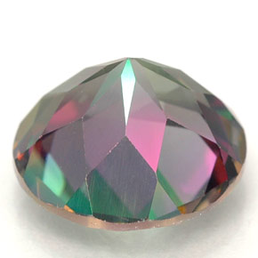 Topaze mystique multicolore naturelle coupe roude, 4,40 ct, VVS