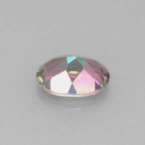 Topaze mystique multicolore naturelle coupe ovale, 1,50 ct, VVS