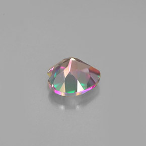 Topaze mystique multicolore naturelle forme de coeur, 1,03 ct, VVS
