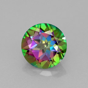 Topaze mystique multicolore naturelle coupe roude, 2,34 ct, VVS
