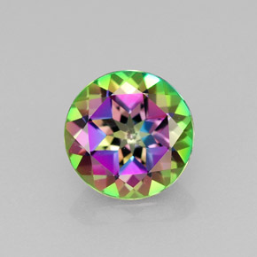 Topaze mystique multicolore naturelle coupe roude, 2,33 ct, VVS