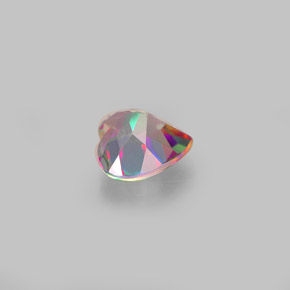 Topaze mystique multicolore naturelle forme de coeur, 1,04 ct, VS
