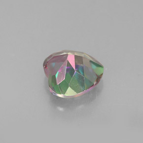 Topaze mystique Partie Supérieure Arc-en-Ciel naturelle Forme de coeur, 0.97 ct, VVS