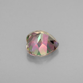 Topaze mystique multicolore naturelle forme de coeur, 1,06 ct, VVS-VS