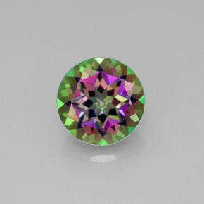Topaze mystique multicolore naturelle coupe roude, 2,19 ct, VVS