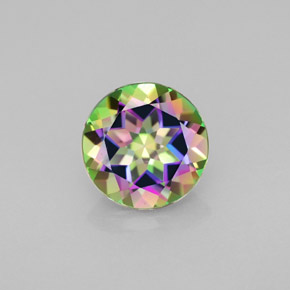 Topaze mystique multicolore naturelle coupe roude, 2,18 ct, VVS
