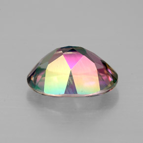 Topaze mystique multicolore naturelle coupe ovale, 2,12 ct, VVS-VS