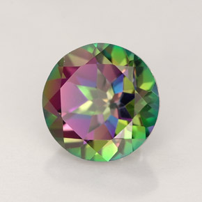 Topaze mystique multicolore naturelle coupe roude, 2,53 ct, VVS-VS