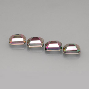 Achetez naturel ct multicolore topaze mystique gems, taille émeraude, en provenance brésil chez gemselect. en stock, livraison internationale!
