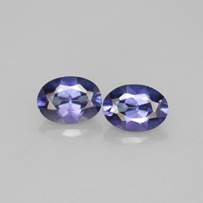 Achetez naturel ct violet topaze mystique gems, coupe ovale, en provenance brésil chez gemselect. en stock, livraison internationale!