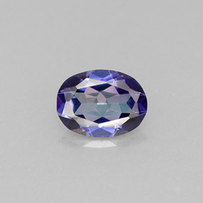 Topaze mystique violet naturelle coupe ovale, 0,68 ct, VVS-VS