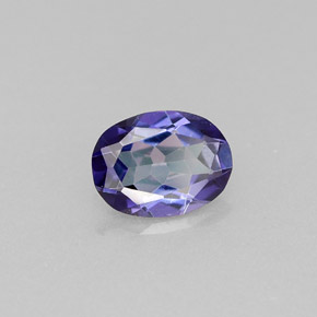 Topaze mystique violet naturelle coupe ovale, 0,68 ct, VVS-VS