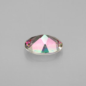 Topaze mystique arc-en-ciel premium naturelle coupe ovale, 1,39 ct, VS