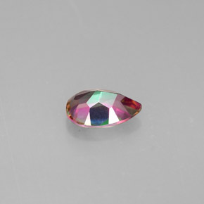 Topaze mystique Partie Supérieure Arc-en-Ciel naturelle En forme de poire, 0.76 ct, VS