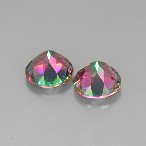 Achetez naturel ct multicolore topaze mystique gems, coupe roude, en provenance brésil chez gemselect. en stock, livraison internationale!
