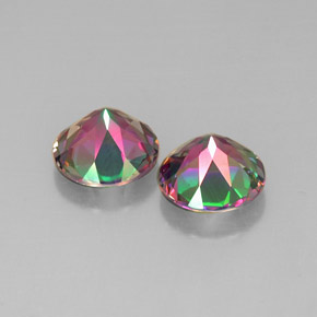 Achetez naturel ct multicolore topaze mystique gems, coupe roude, en provenance brésil chez gemselect. en stock, livraison internationale!