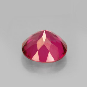 Topaze mystique rouge naturelle coupe roude, 4,51 ct, VS
