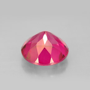Topaze mystique rouge naturelle coupe roude, 4,63 ct, VS