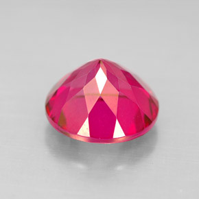 Topaze mystique rouge naturelle coupe roude, 4,69 ct, VS