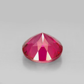 Topaze mystique rouge naturelle coupe roude, 4,59 ct, VS