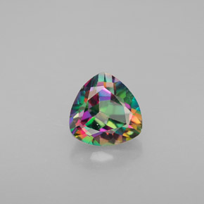 Topaze mystique multicolore naturelle trillion, 1,51 ct, VVS-VS
