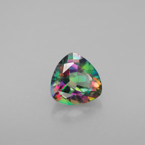 Topaze mystique multicolore naturelle trillion, 1,51 ct, VVS-VS