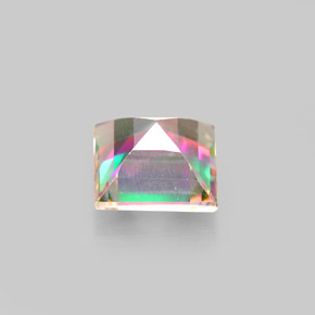 Topaze mystique multicolore naturelle carré, 2,12 ct, VS