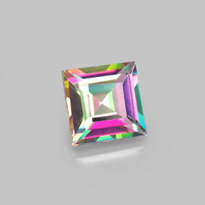 Topaze mystique multicolore naturelle carré, 2,13 ct, VS