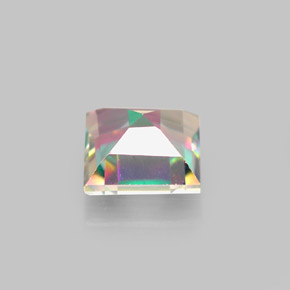 Topaze mystique multicolore naturelle carré, 2,13 ct, VS