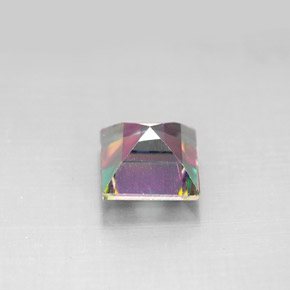 Topaze mystique multicolore naturelle carré, 2,17 ct, VS