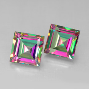 Achetez naturel ct multicolore topaze mystique gems, carré, en provenance brésil chez gemselect. en stock, livraison internationale!
