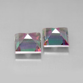 Achetez naturel ct multicolore topaze mystique gems, carré, en provenance brésil chez gemselect. en stock, livraison internationale!
