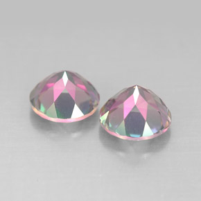 Achetez naturel ct multicolore topaze mystique gems, coupe roude, en provenance brésil chez gemselect. en stock, livraison internationale!